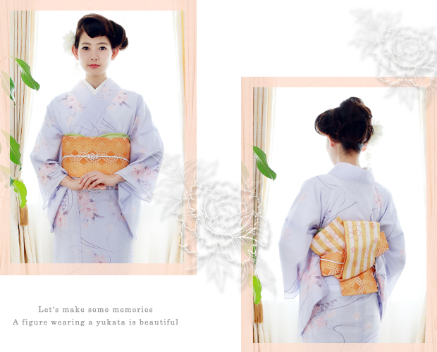 女性・夏着物小紋